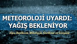 Eskişehir için gök gürültülü sağanak yağış uyarısı