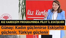 Prof. dr. Günay: Kız kardeşim programında pilot il Eskişehir