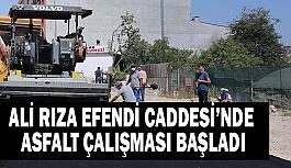 Ali Rıza Efendi Caddesi’nde asfalt çalışması başladı