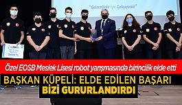 Özel EOSB Meslek Lisesi Robosb takımından büyük başarı