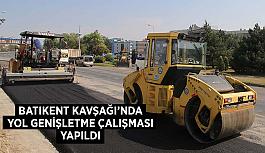 Batıkent Kavşağı’nda  yol genişletme çalışması yapıldı