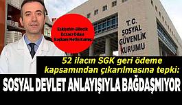 Eskişehir-Bilecik Eczacı Odası  Başkanı Kamış: Sosyal devlet anlayışıyla bağdaşmıyor