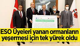 ESO Üyeleri yanan ormanların yeşermesi için tek yürek oldu