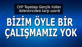 CHP Tepebaşı Gençlik Kolları dolandırıcılara karşı uyardı