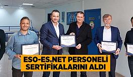 ESO-ES.NET personeli sertifikalarını aldı