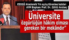 ESOGÜ Akademik Yılı açılış töreni yapıldı