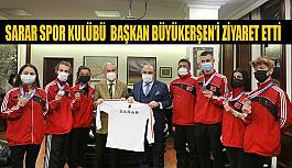 Sarar Spor Kulübü tekvando sporcuları Başkan Büyükerşen’i ziyaret etti