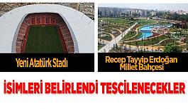 Stadın ve Millet Bahçesinin isimleri belli oldu