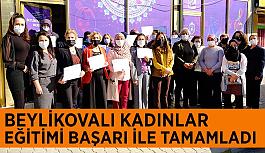 Beylikovalı kadınlar eğitimi başarı ile tamamladı