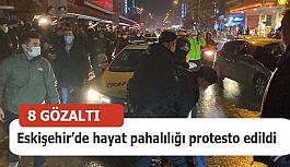 Eskişehir’de  hayat pahalılığı protestosunda 8 gözaltı