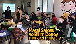 Masal Şatosu ve Bilim Deney Merkezi ekipleri hafta sonu ilçelerde çocuklarla buluşuyor