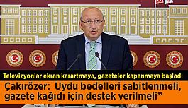 CHP’li Çakırözer: Basın özgürlüğüne bir darbe de döviz kurundan!