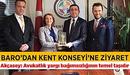 Eskişehir Barosu Kent Konseyi'ni ziyaret etti