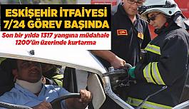 Eskişehir İtfaiyesi  7/24 görev başında