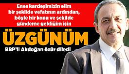 Sözleri gündem olmuştu: BBP'li Ahmet Namık Akdoğan özür diledi