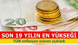 TÜİK enflasyon oranını açıkladı