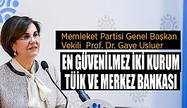 Usluer: En güvenilmez iki kurum TÜİK ve Merkez Bankası