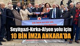 “Yol kapattık duymadınız! İmzalarımızla Meclis’teyiz: Artık yeter! Yolumuzu yapın!”