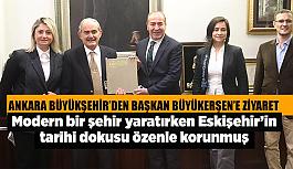 Ankara Büyükşehir Belediyesi Bürokratlarını Başkan Büyükerşen'e ziyaret etti