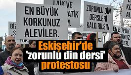 Eskişehir'de 'zorunlu din dersi' protestosu