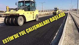 ESTİM'de yol çalışmaları başladı