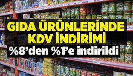 Gıda ürünlerine KDV indirimi geldi