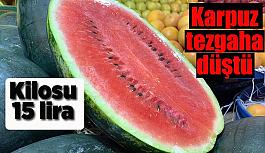 Karpuz tezgahlara düştü