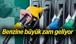 Benzine büyük zam