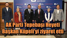 AK Parti Tepebaşı Heyeti Başkan Küpeli’yi ziyaret etti