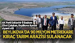 Beylikova'da 90 milyon metrekare kıraç tarım arazisi sulanacak