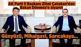 Çalışkan’dan Bakan Dönmez’e ziyaret