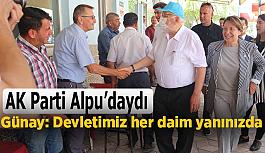 AK Parti Alpu’da vatandaşlar ile buluştu