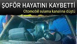 Eskişehir’de sulama  kanalına düşen otomobilde  sürücü hayatını kaybetti