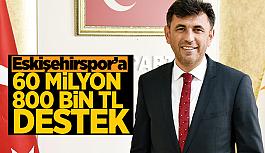 AK Partili Çalışkan duyurdu:  Eskişehirspor’a 60 milyon 800 bin TL destek