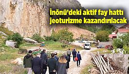 İnönü’deki aktif fay hattı jeoturizme kazandırılacak