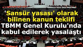 Sansür yasası meclisten geçti