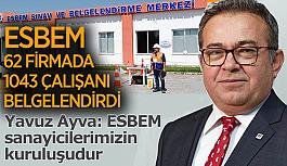 ESBEM 62 firmada  1043 çalışanı belgelendirdi