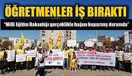 Öğretmenler iş bıraktı