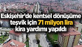Eskişehir’de kentsel dönüşüme teşvik için 71 milyon lira kira yardımı yapıldı