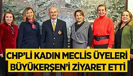 CHP’li kadın meclis üyeleri  Büyükerşen’i ziyaret etti
