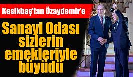 ESO Başkanı Kesikbaş, Özaydemir’e ödülünü takdim etti