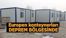 Europen’den deprem bölgesine konteyner desteği