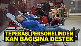 Tepebaşı personelinden kan bağışına destek