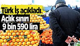 Açlık sınırı 9 bin 590 lira