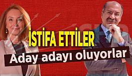 Arslan ve Akçasoy istifa etti