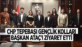 CHP Tepebaşı Gençlik Kolları  Başkan Ataç'ı ziyaret etti