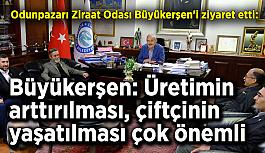 Odunpazarı Ziraat Odası Büyükerşen'i ziyaret etti