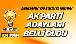 Ak Parti’nin Eskişehir adayları belli oldu
