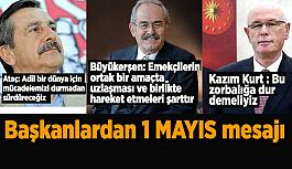 Başkanlardan 1 Mayıs mesajı