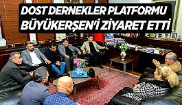 Dost Dernekler Platformu’ndan Büyükerşen'e nezaket ziyareti